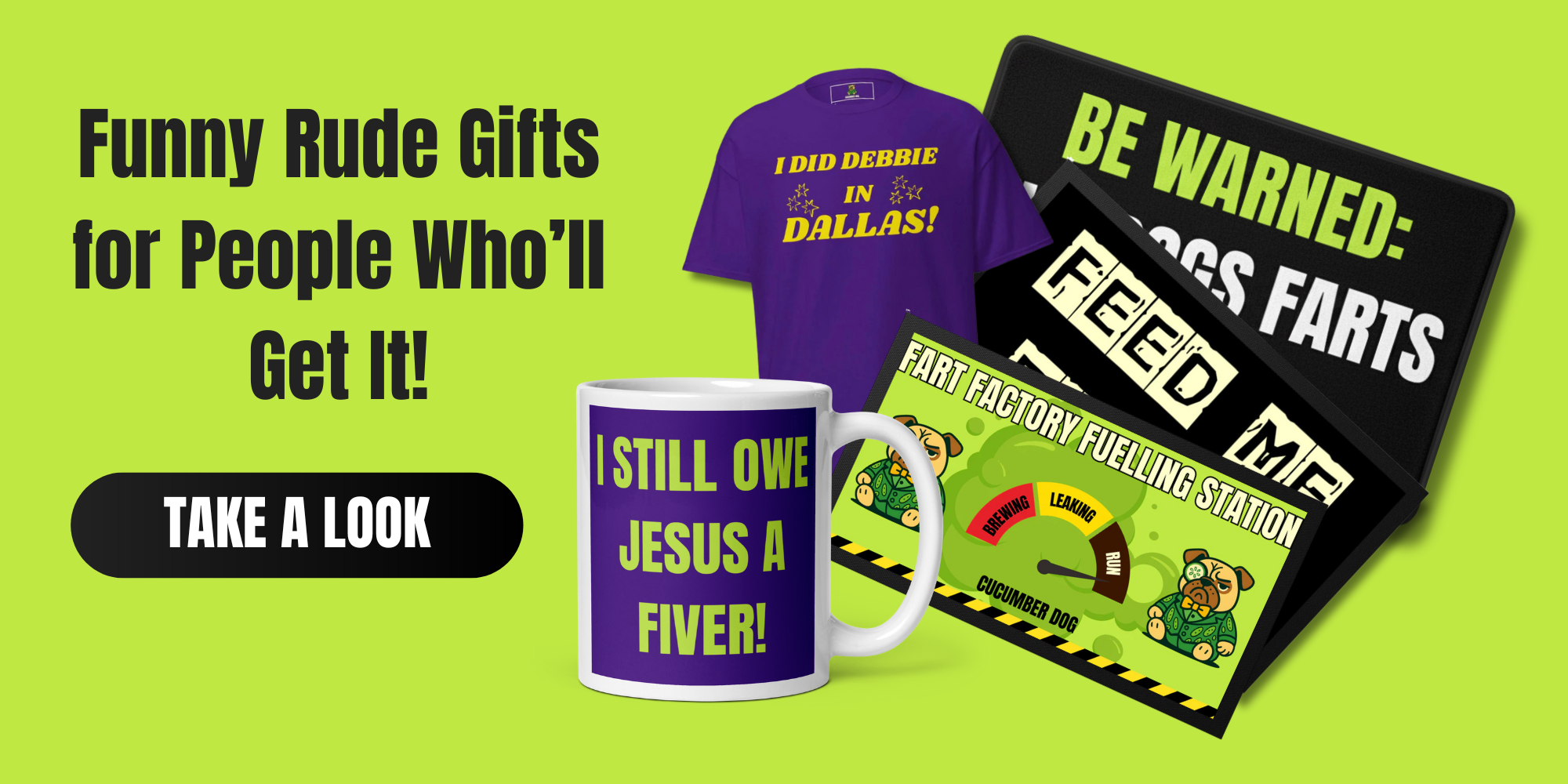 Cucumber Dog | Rude & Funny Mugs, Tees, Door Mats & Gifts