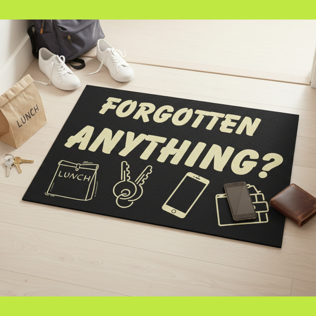The “Forgotten Anything?” Door Mat: The Indoor Reminder You Didn’t Know You Needed