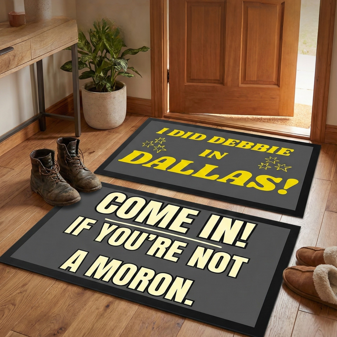 Beyond Beige: Why Your Home Needs Funny Novelty Indoor Mats