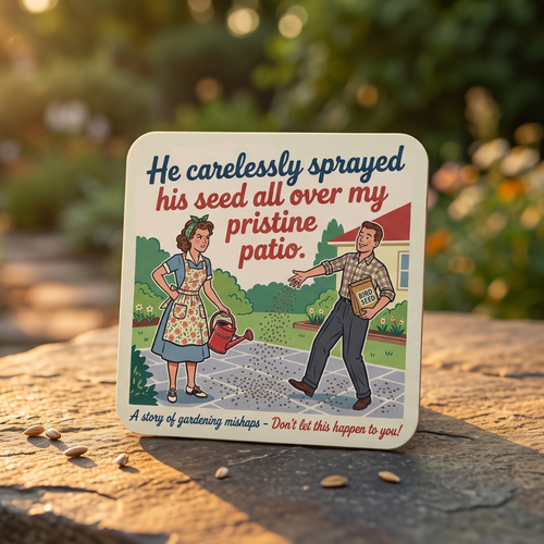Carelessly Sprayed Seed Coaster