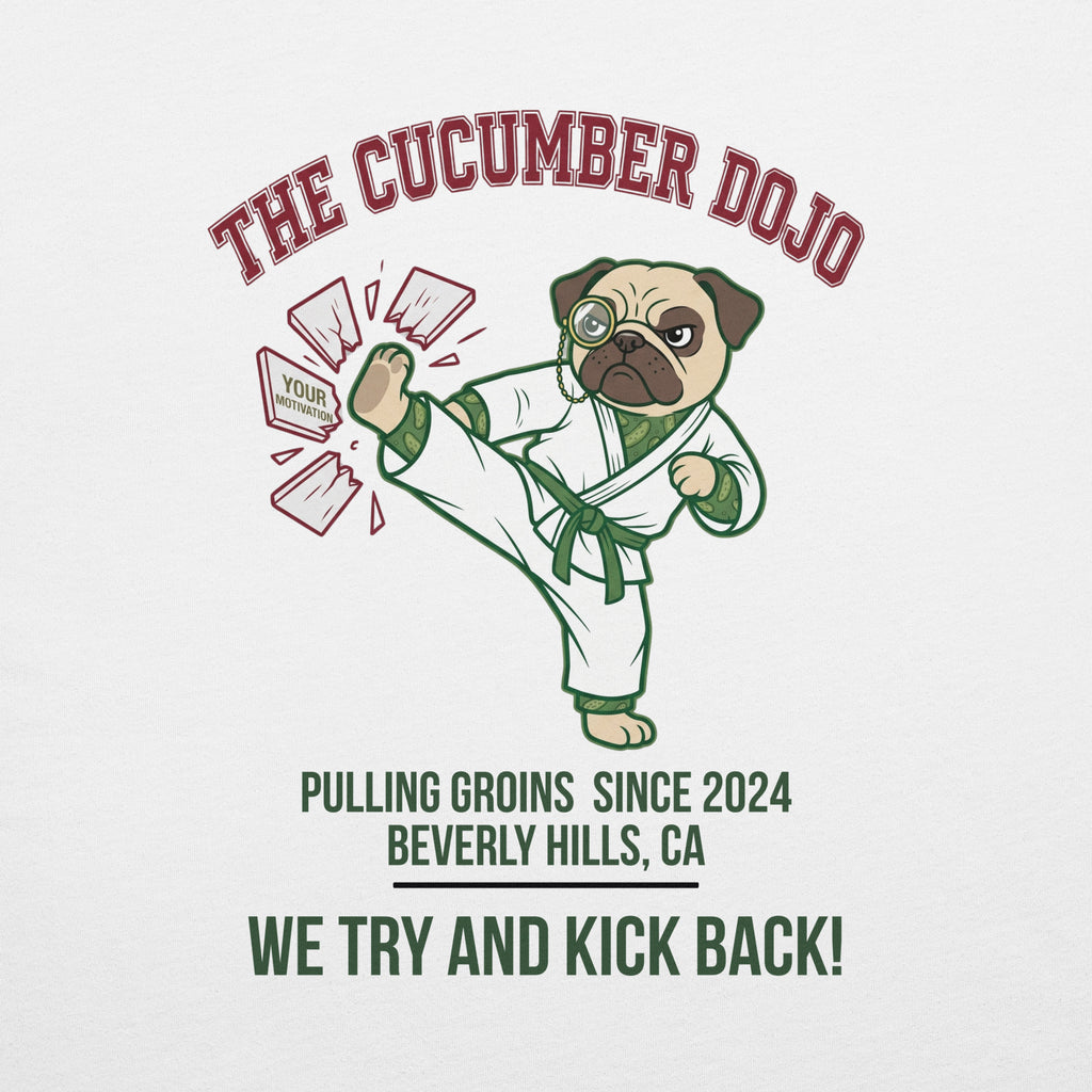 The Cucumber Dojo | Funny Sarcastic Anti Fitness T-Shirt