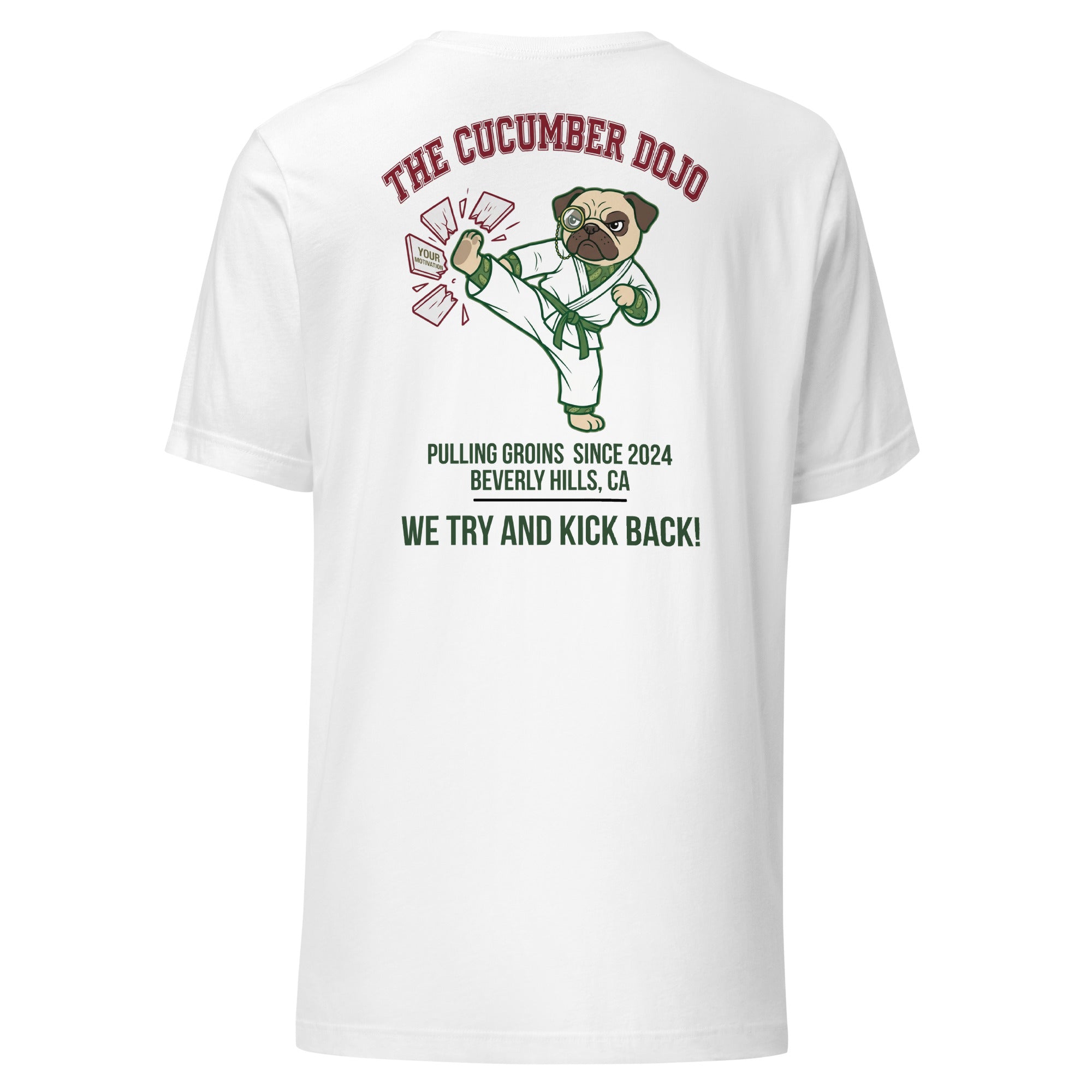The Cucumber Dojo | Funny Sarcastic Anti Fitness T-Shirt