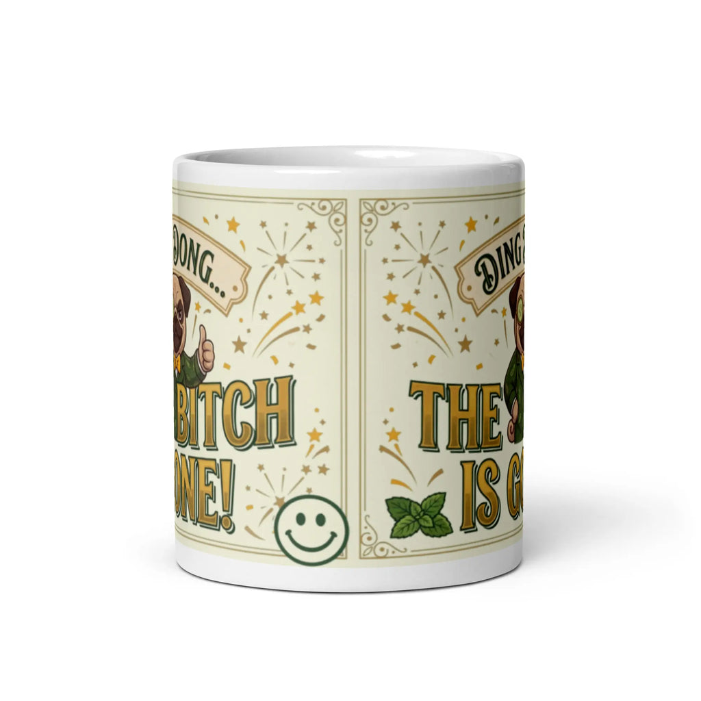 Ding Dong The Bitch Is Gone Funny Farewell Mug