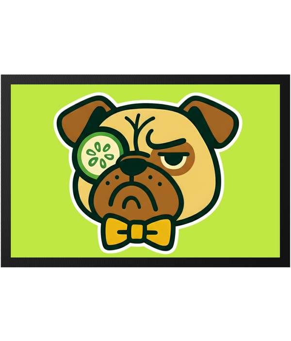 THE OG" Sir Cucumber Dog Face Indoor Mat